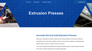 Macrodyne - Hydraulic Extrusion and Vertical Presses