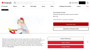 Macy's - WCR-9201 Non-Motorized Children's Treadmill