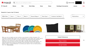 Macy's - Oversize Folding Saucer Chair