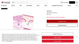 Hello Kitty - 7-Pack Big Girls Underwear