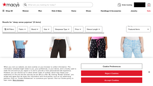 Macy's - Sleep Sense Pajamas