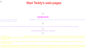 Mad Teddy - Old Sparky Ignition Coil Circuit