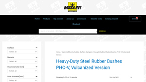 Maedler - Heavy-Duty Steel Rubber Bushes PHO-V