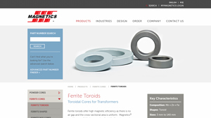 MAG Inc - Ferrite Toroids for Transformers