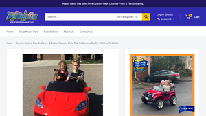Magic Cars - 2 Seater Porsche Style Electric Car