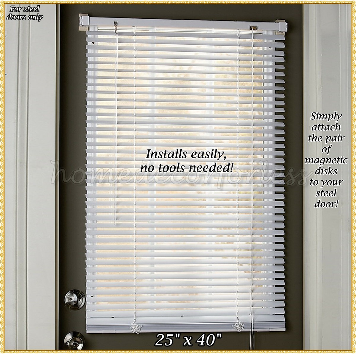 An application scenario or product detail of magnetic blinds for metal doors - Image 6