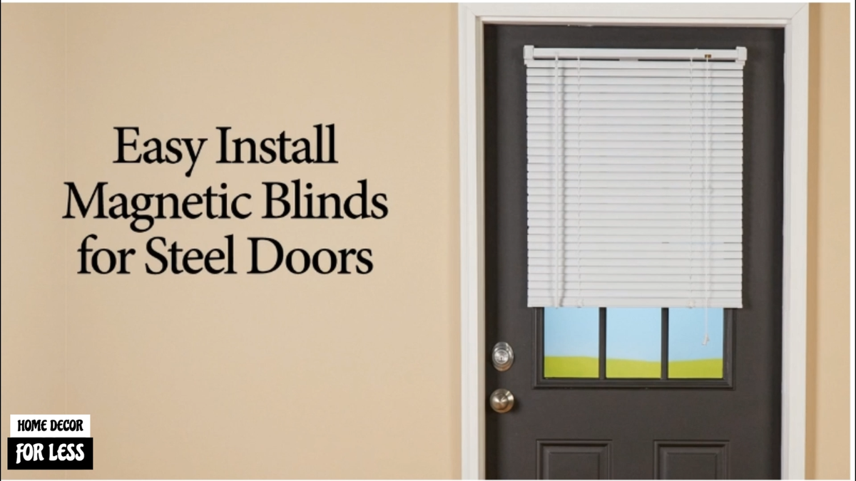 An application scenario or product detail of magnetic blinds for metal doors - Image 9