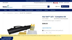Mai Animal Health - Har-Vet™ Artificial Vagina Kit