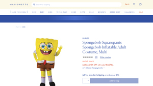 Rubies - Spongebob Inflatable Adult Costume