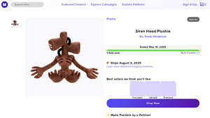 Makeship - Siren Head Plushie