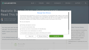 MalwareTips - Realistic Bunny Robot Scam