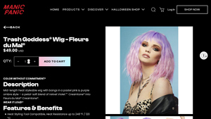Manic Panic - Fleurs Du Mal Trash Goddess Wig