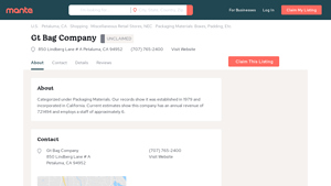 GT Bag Company - Packaging Materials