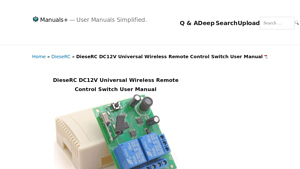 DieseRC - DC12V Universal Wireless Remote Control Switch