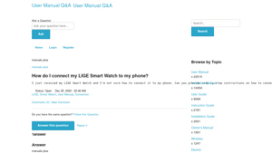 LIGE - Smart Watch Connection Guide