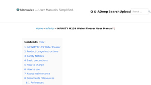 Water Flosser M139 - Key Features
