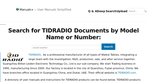 TIDRADIO - Hengluda Model Handheld Radio