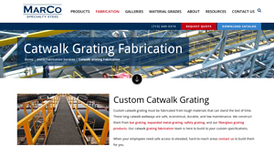 Marco Specialty Steel - Custom Catwalk Grating