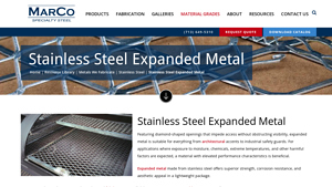 Marco Specialty Steel - Stainless Steel Expanded Metal