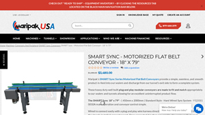 Maripak - SMART Sync Motorized Flat Belt Conveyor