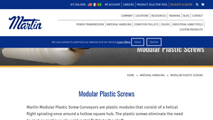 Martin - Modular Plastic Screw Conveyors