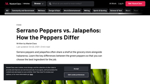 MasterClass - Serrano Peppers