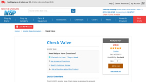 Masters PA Parts - Check Valve