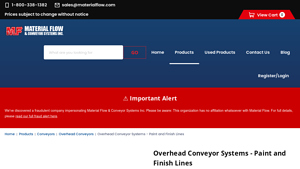 Material Flow - Overhead Conveyor Systems
