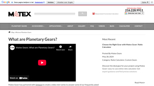 Matex Gears - Planetary Gear Systems