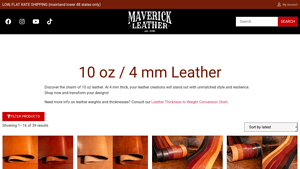 Maverick Leather Company - Premium 4mm Leather