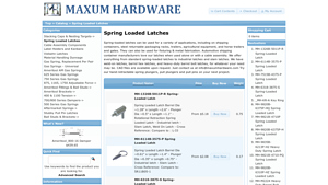 Maxum Hardware - Spring-Loaded Latches