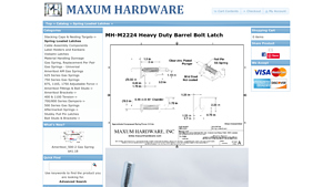 Maxum Hardware - MH-M2224 Heavy Duty Barrel Bolt Latch