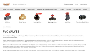 Maxx Supply - PVC Valves