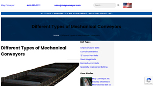 May Conveyor - Specialty Engineered Belting
