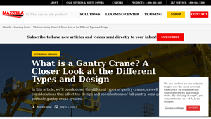 Mazzella Companies - Gantry Cranes