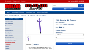 MBR Marketing - 20ft Purple Air Dancer