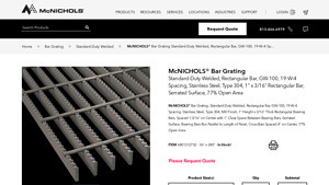 McNichols - Stainless Steel Bar Grating