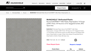 McNICHOLS - PLASTIPERF™ Perforated Metal