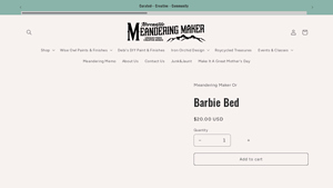 Meandering Maker - Barbie Bed