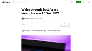 Medium - LCD vs LED: Key Differences