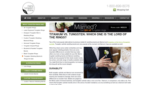 Men's Tungsten Online - Wedding Bands