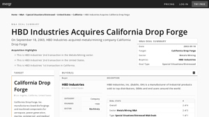 California Drop Forge - Closed Die Forgings