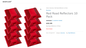 Merhoff & Larkin - Red Road Reflectors 10 Pack