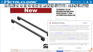 Metal Cloak - JT Gladiator OverCab Cross Beam System