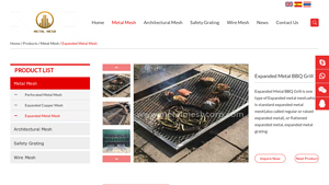 Metal Mesh Corp - Expanded Metal BBQ Grill