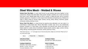 Metals Depot - Welded Steel Wire Mesh