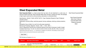 MetalsDepot® - Expanded Steel Sheet