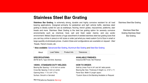 Metals Depot - Stainless Steel Bar Grating