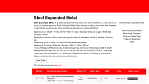 Metals Depot - Steel Expanded Metal