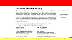 MetalsDepot® - Stainless Steel Bar Grating